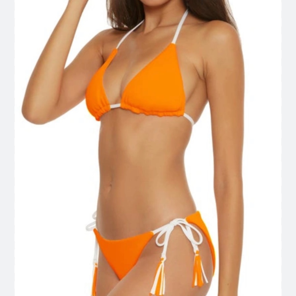 REVERSABLE unworn orange and green bikini